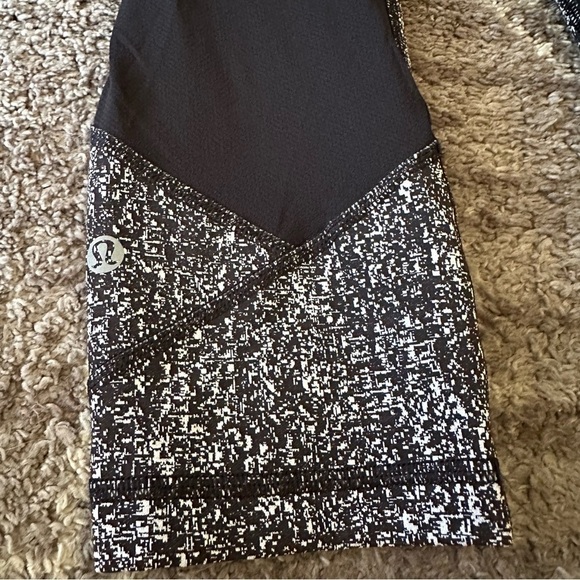 Lululemon Pace Rival Crop 22” Power Luxtreme Suited Jacquard Black White / Black - Picture 13 of 16